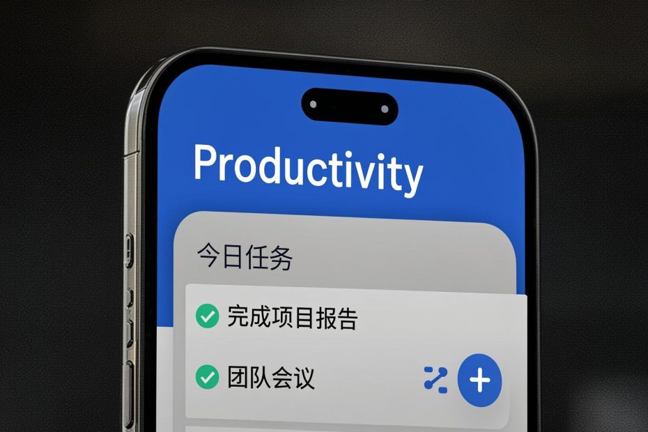 productivity chinese app UI