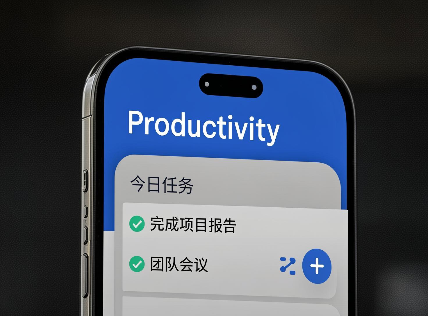productivity chinese app UI