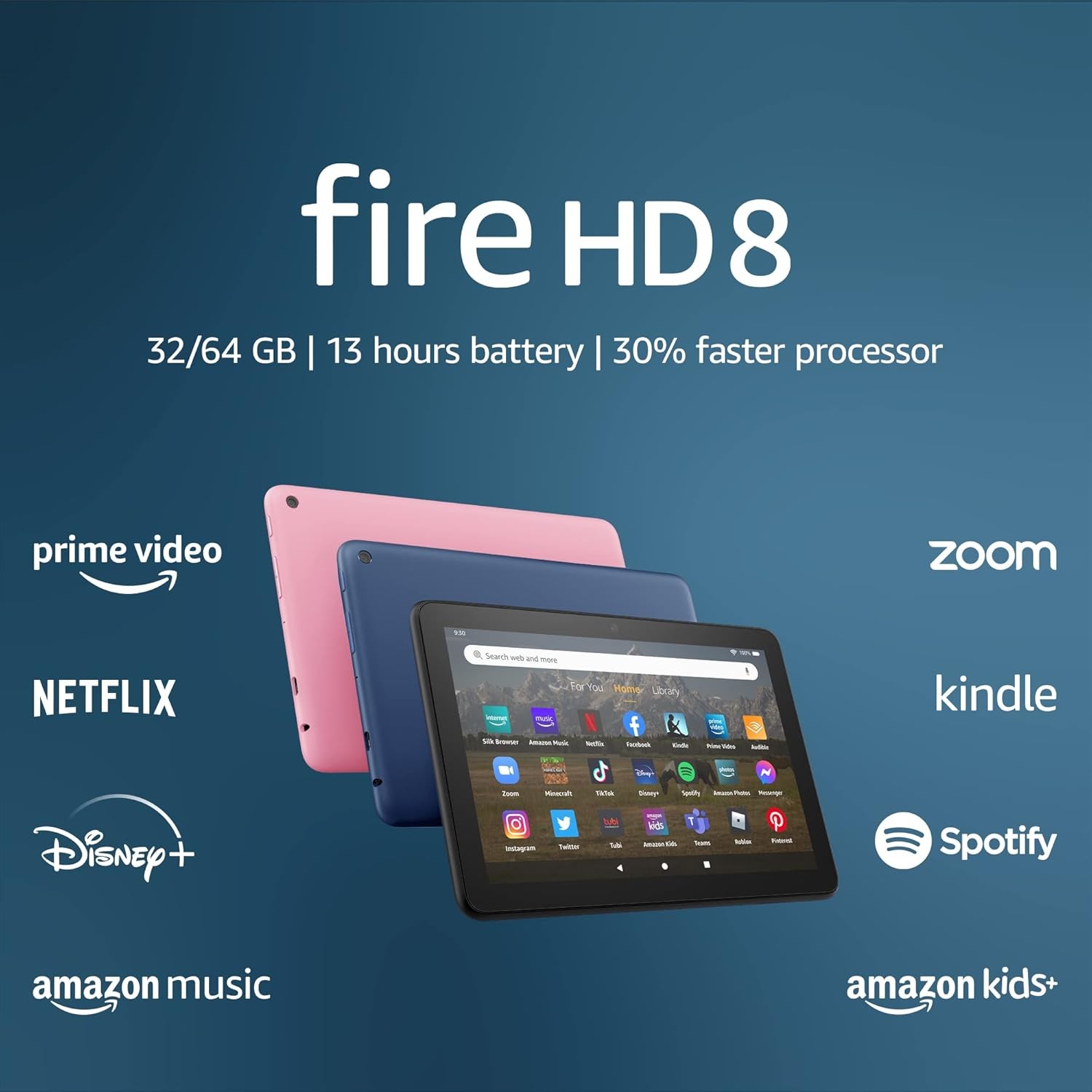 Amazon Fire HD 8 Tablet w/ Alexa - HD Display 8" 64 GB 13 hours NEW 2022 release - New on eBay