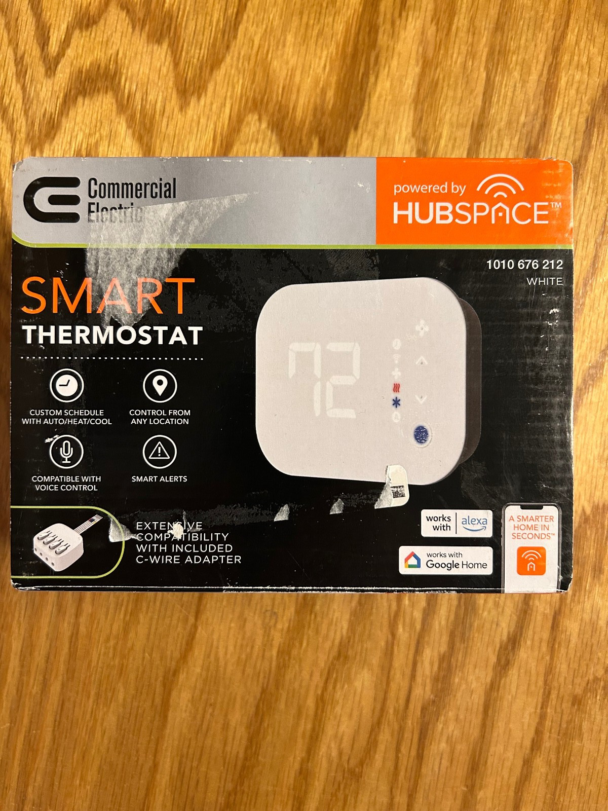 CE Smart Programmable Thermostat Wi-Fi/Bluetooth Enabled Powered by Hubspace  - Open box on eBay