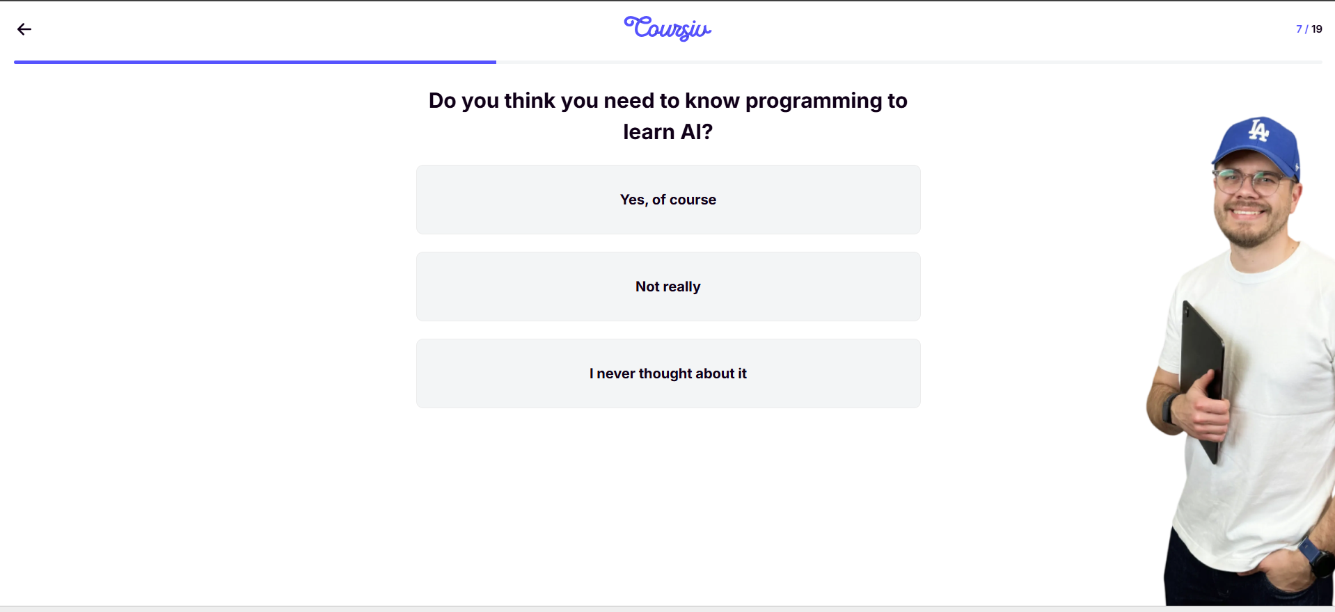 Coursive screenshot