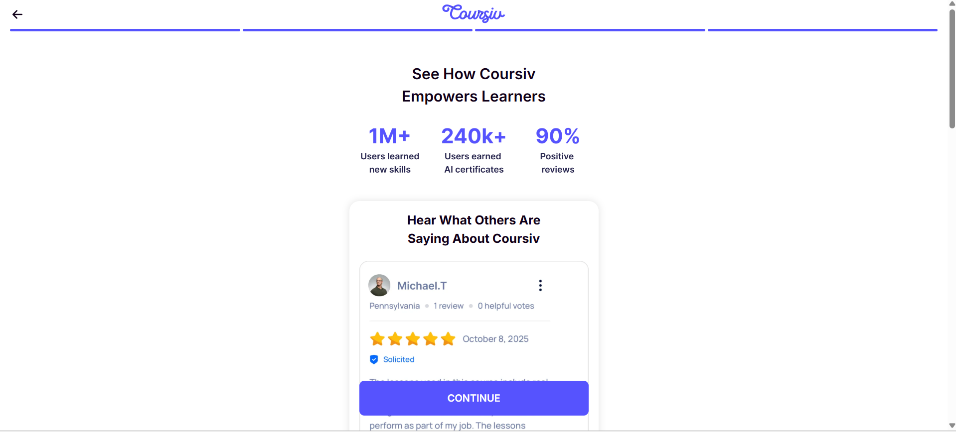 Our first hand experience with coursive
