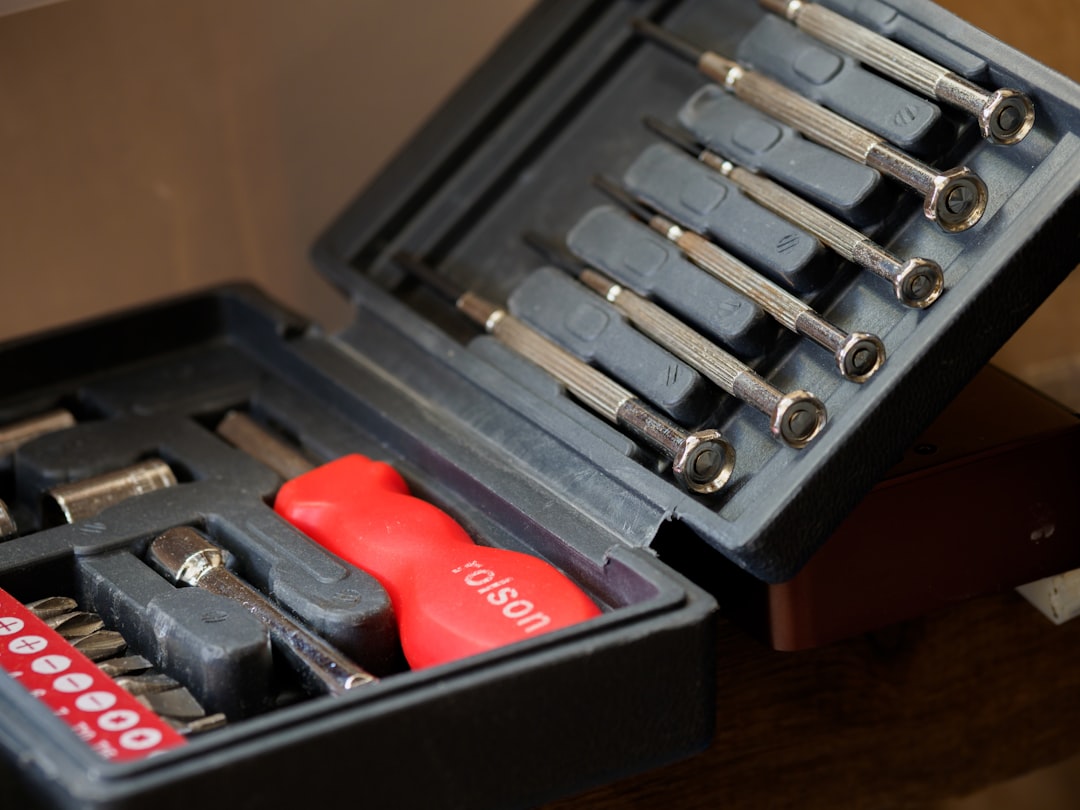 red and black handle tool