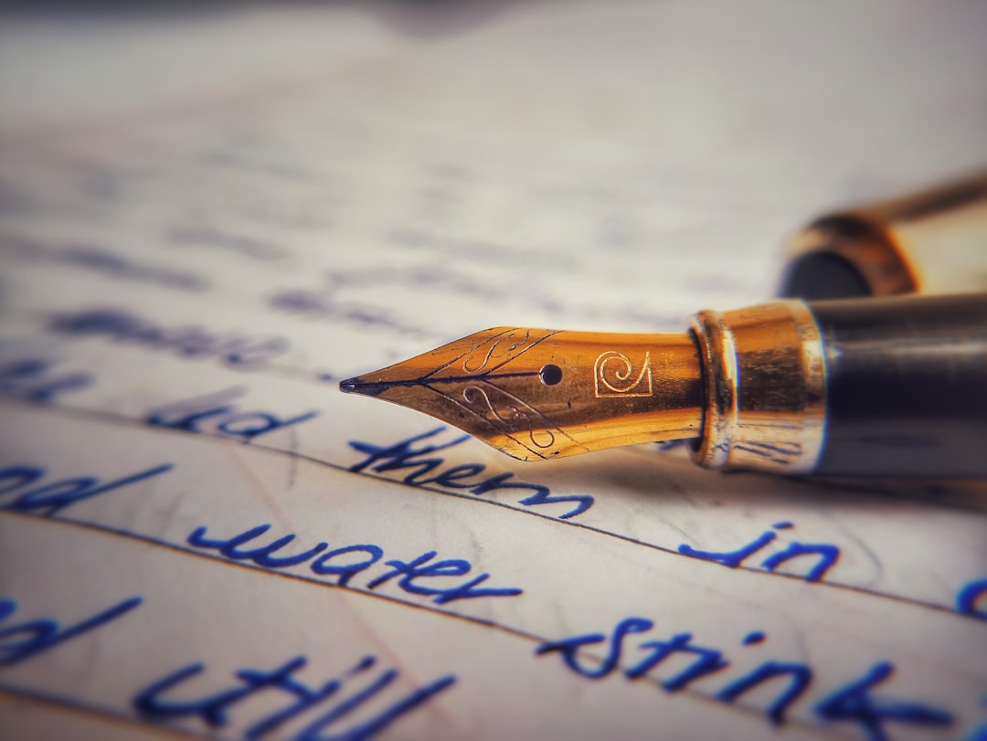 a close-up of a pen