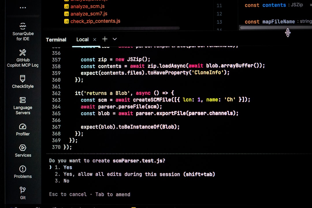 Computer screen displaying code and terminal prompts